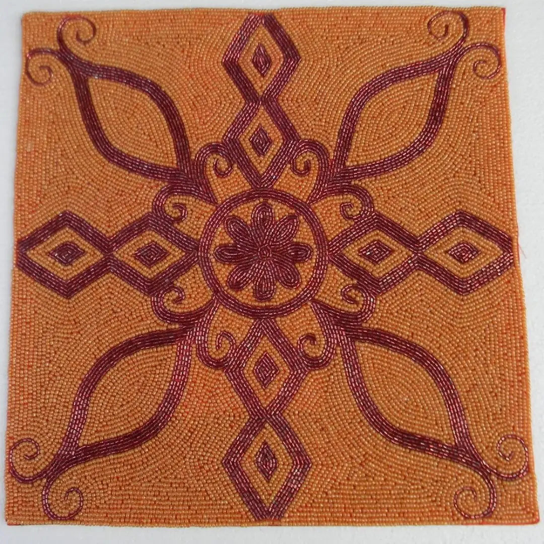 Wholesale Supplier of Orange Cotton Table Placemat, 14 inches